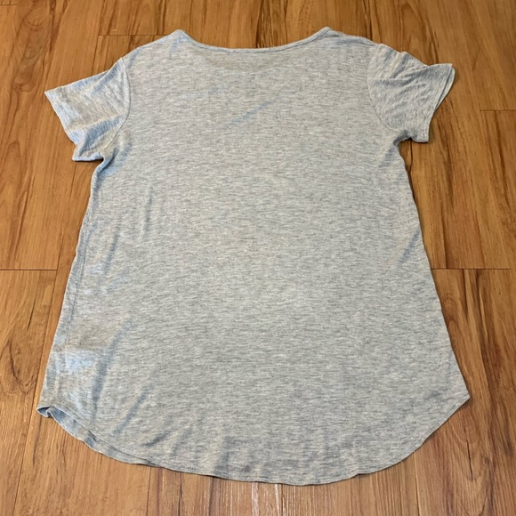 Gaze “Fries” Grey Scoop-neck Short Sleeve Top - Picture 5 of 10